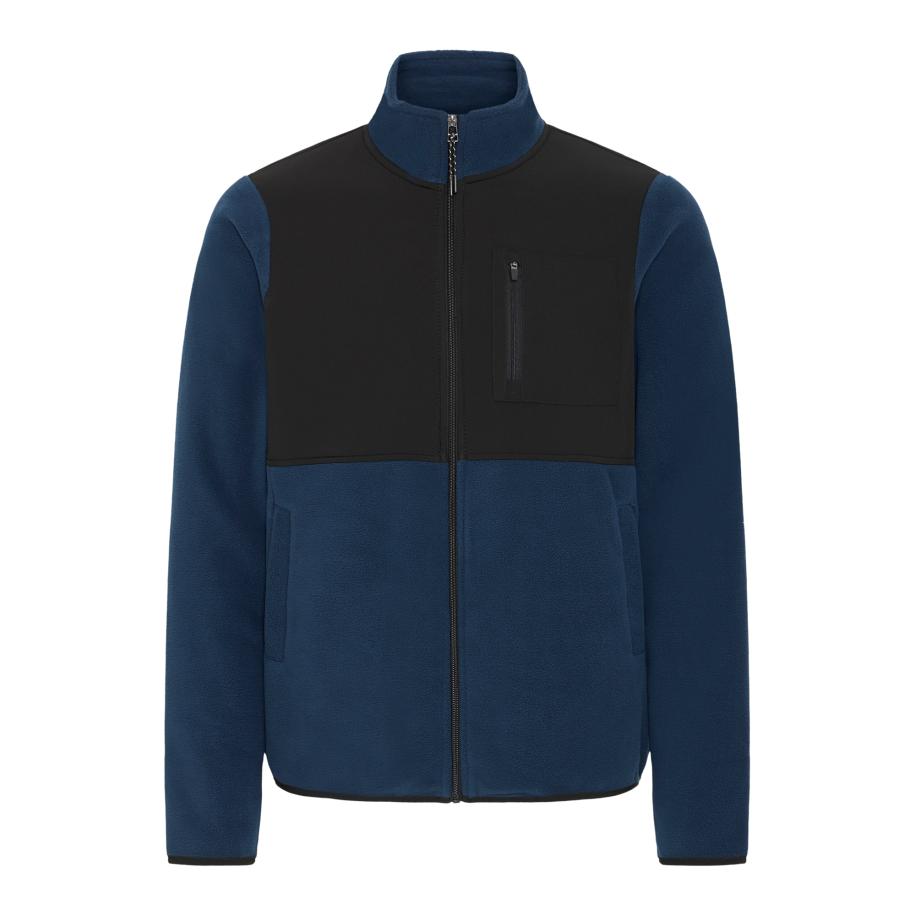 Blend BLEND Fleece jas BHMARIO enziaan / zwart -