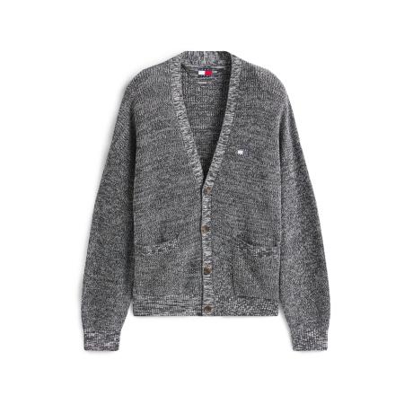 Tommy Jeans Tommy Jeans Gebreid vest zwart gemêleerd