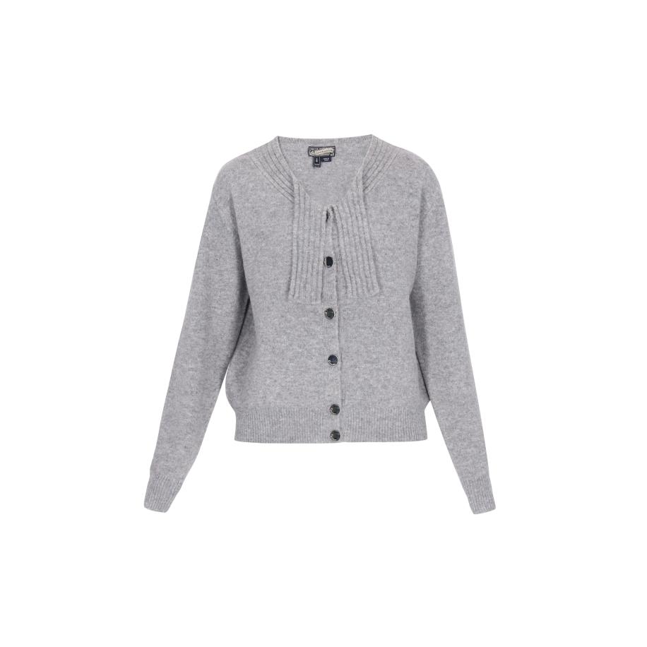 DreiMaster DreiMaster Vintage Gebreid vest grijs gemêleerd -