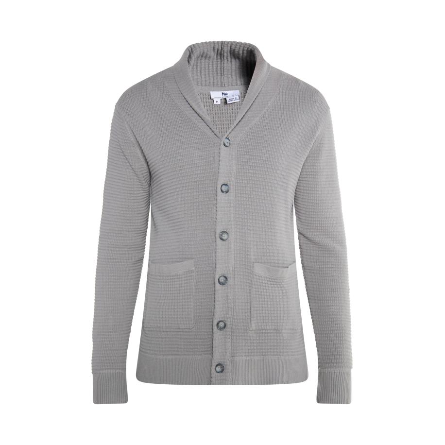 MO MO Gebreid vest grijs -