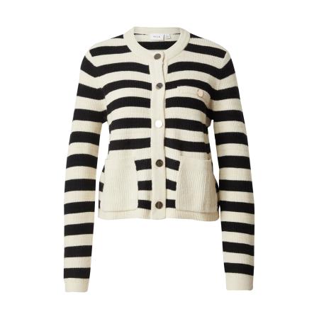 Vila VILA Gebreid vest DREA zwart / wolwit