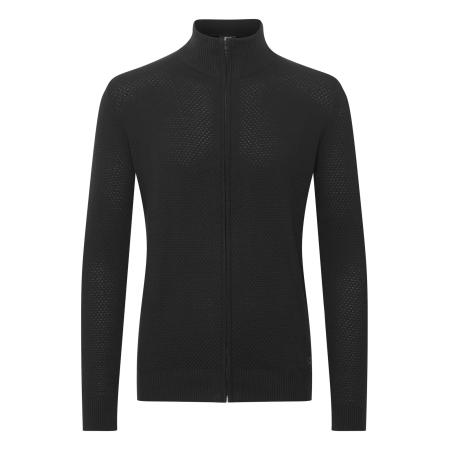 Solid !Solid Gebreid vest Kody donkergrijs