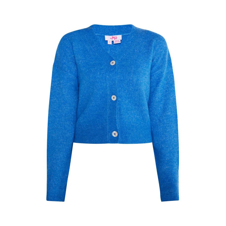 MYMO MYMO Gebreid vest azuur -