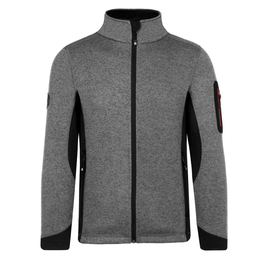 normani normani Fleece jas Wapusk grijs / zwart -