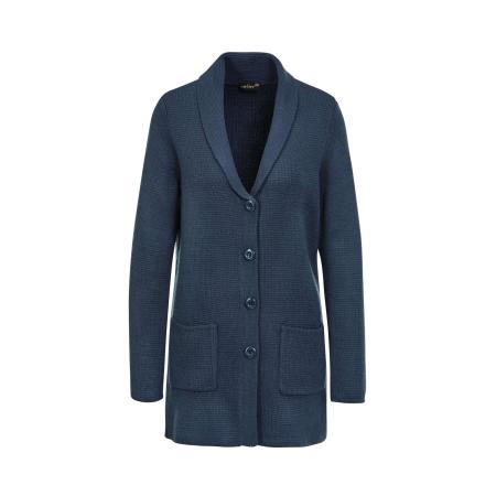 Goldner Goldner Gebreid vest blauw / blauw denim