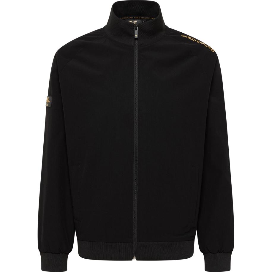 carlo colucci Carlo Colucci Sweatvest Dobler goudgeel / zwart -