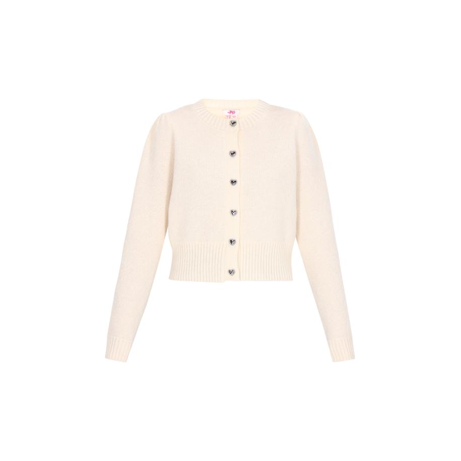 MYMO MYMO Gebreid vest Young Fashion offwhite -