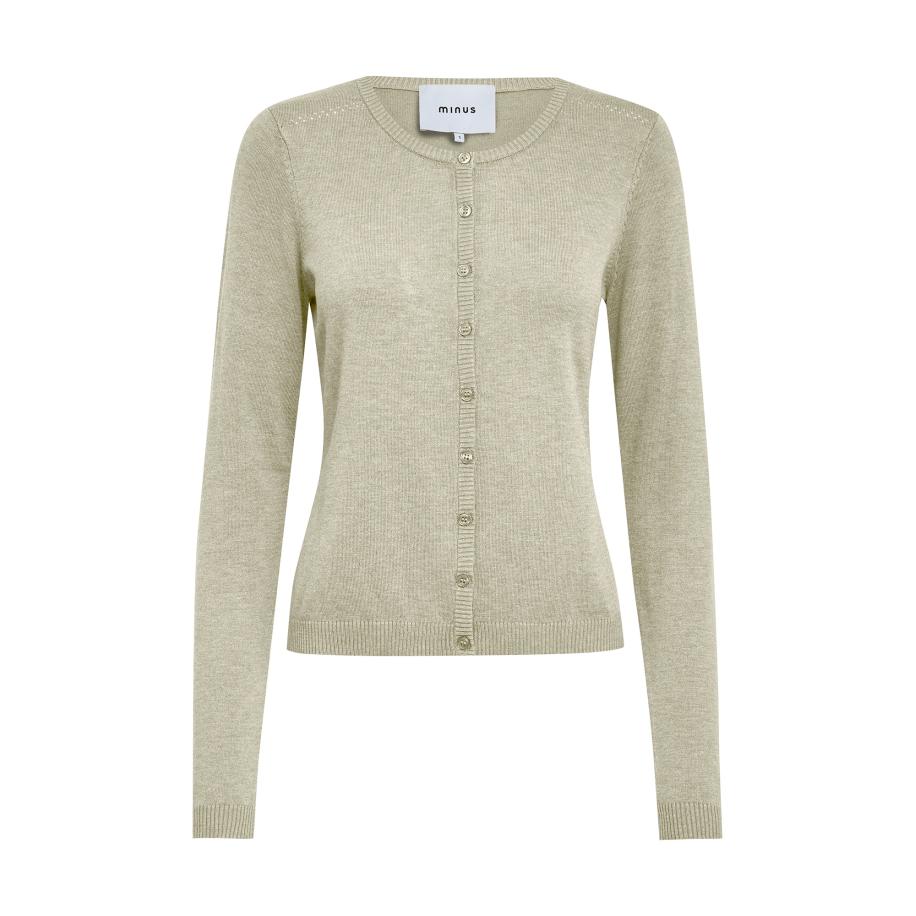 Minus minus Gebreid vest New Laura crème -