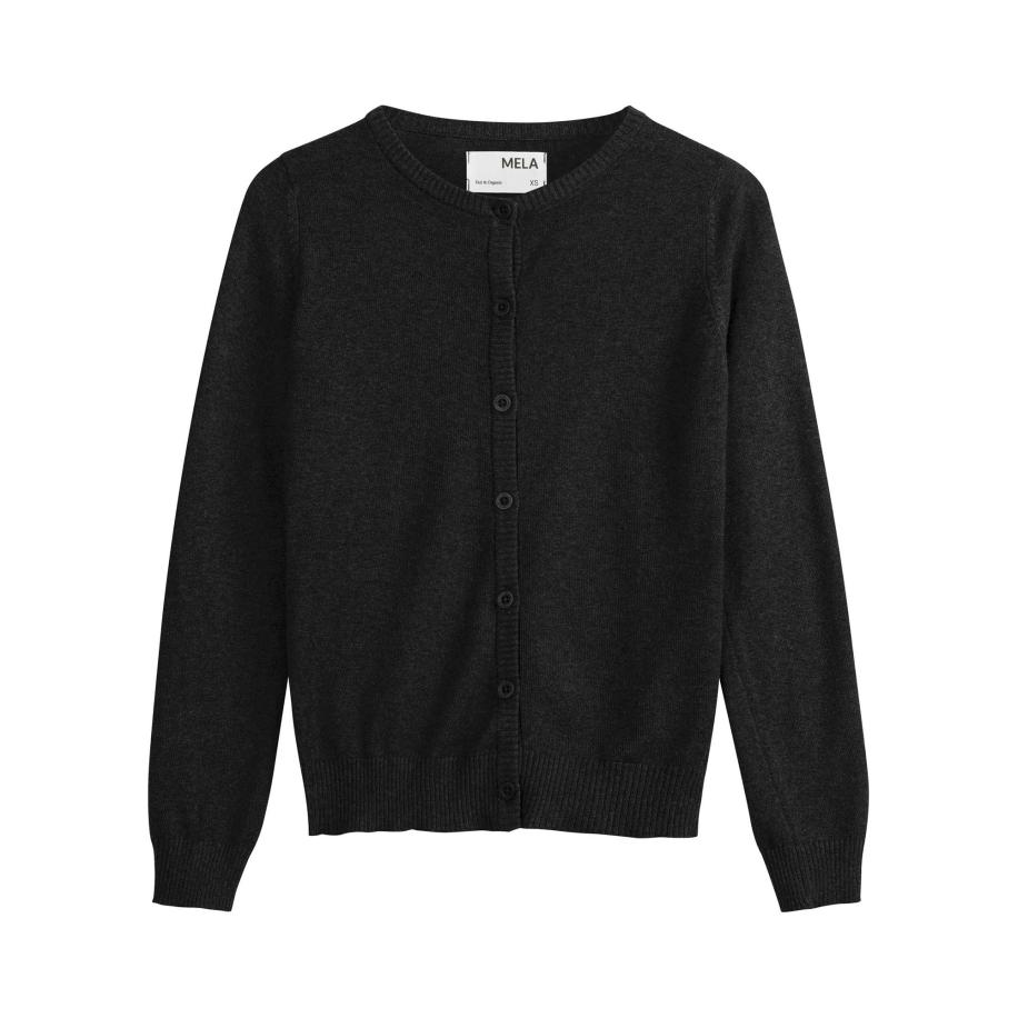 MELA MELA Gebreid vest Nameen zwart -