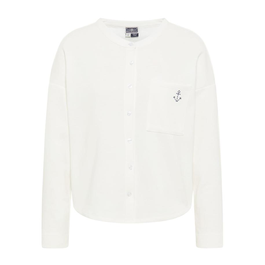 DreiMaster DreiMaster Maritim Sweatvest wolwit -