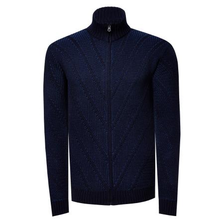 Rusty Neal Rusty Neal Gebreid vest marine