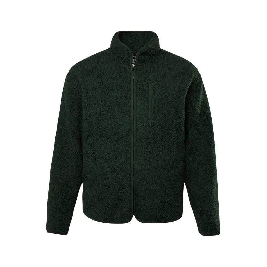 STHUGE STHUGE Fleece jas donkergroen -