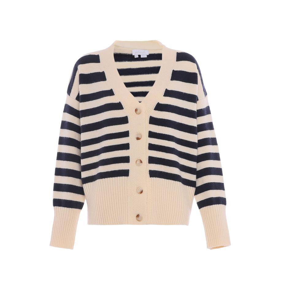 BLONDA BLONDA Gebreid vest beige / marine -