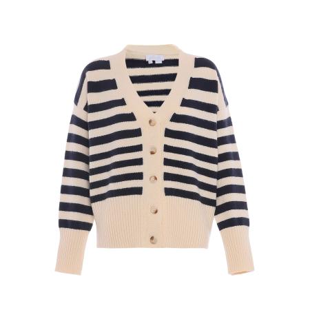 BLONDA BLONDA Gebreid vest beige / marine
