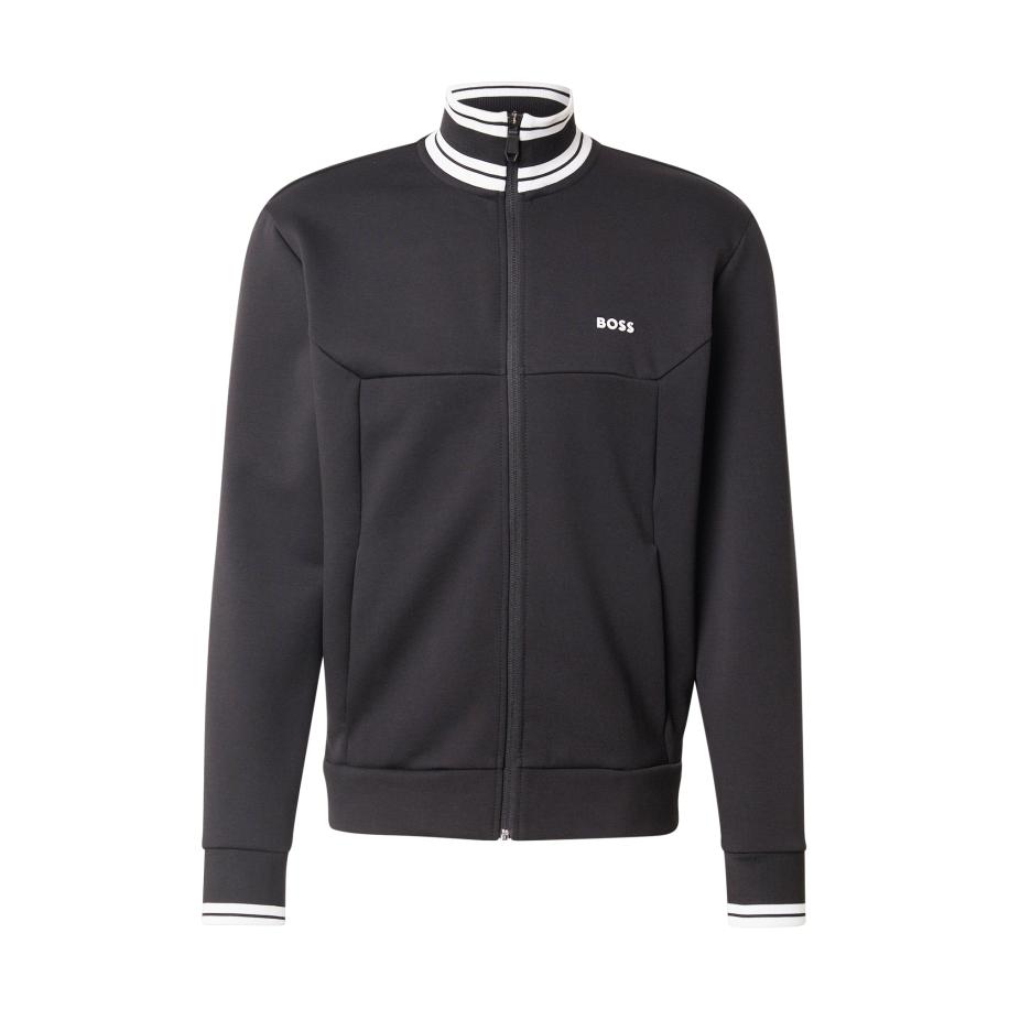 Hugo Boss BOSS Sweatvest Zone zwart / wit -