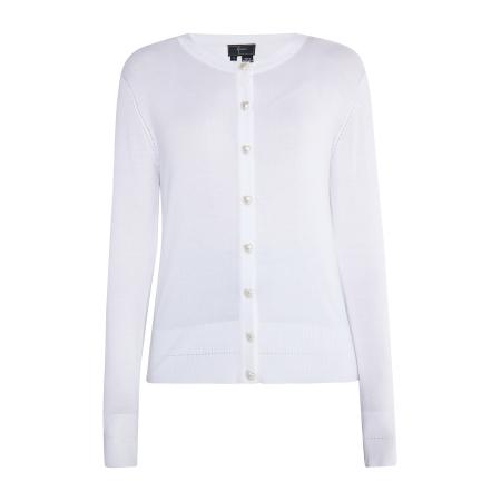 Faina faina Gebreid vest wit