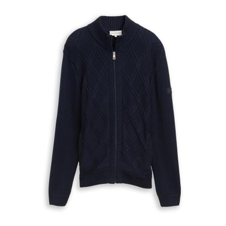 Tom Tailor TOM TAILOR Gebreid vest donkerblauw