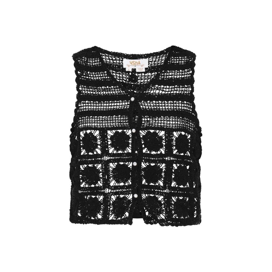 Usha usha FESTIVAL Gebreide bodywarmer Fashion Look zwart -