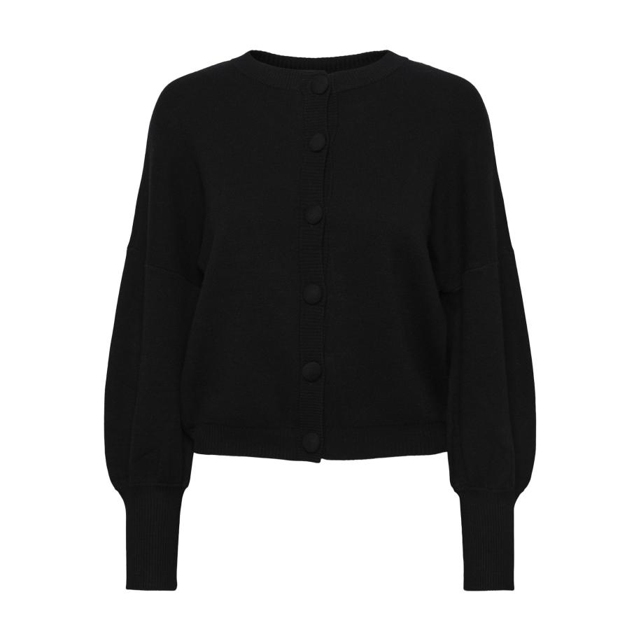 YAS YAS Gebreid vest YASFonny zwart -