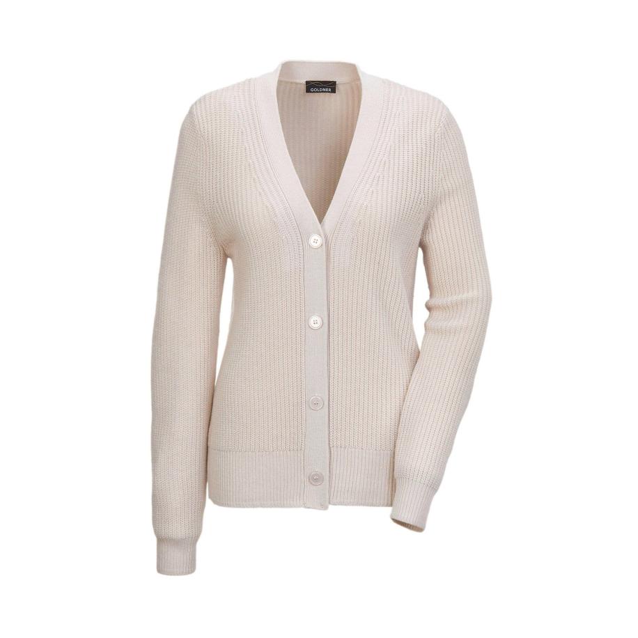 Goldner Goldner Gebreid vest beige -