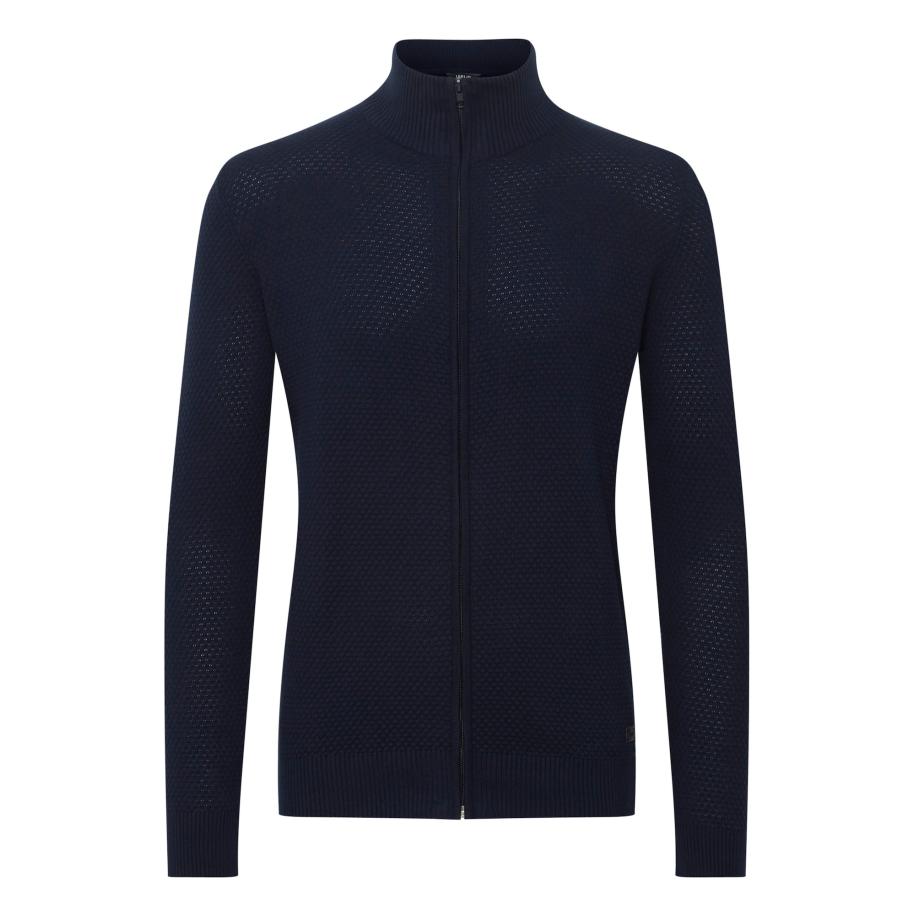 Solid !Solid Gebreid vest Kody antraciet -