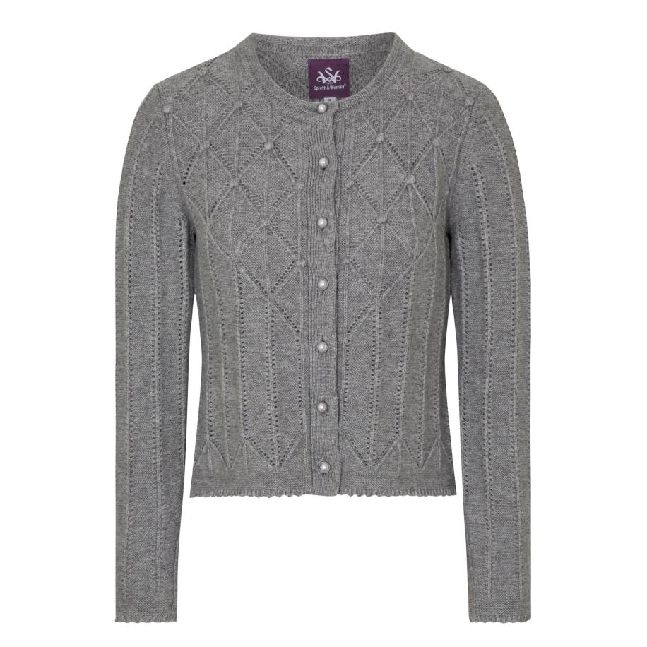 Spieth & Wensky SPIETH & WENSKY Gebreid vest Funkie grijs -