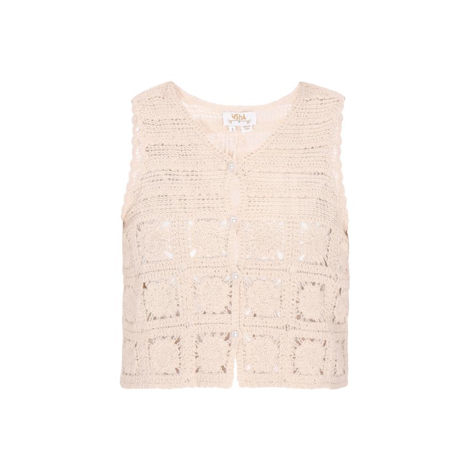 Usha usha FESTIVAL Gebreide bodywarmer Fashion Look crème -