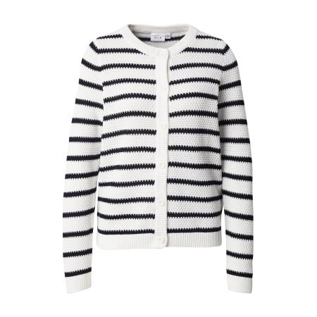 Vila VILA Gebreid vest VIDALO zwart / wit