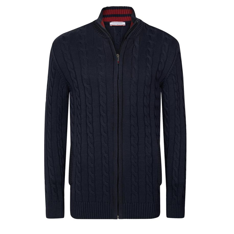 Felix Hardy Felix Hardy Gebreid vest navy -