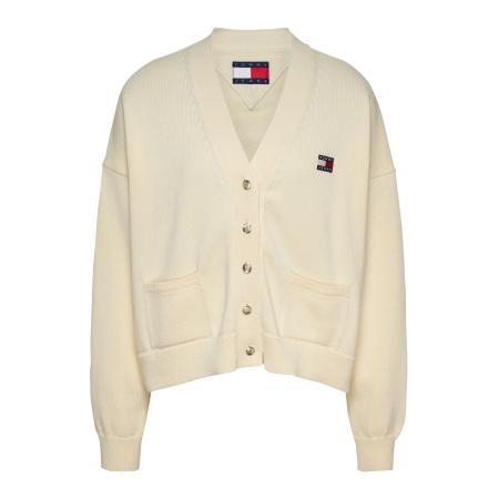 Tommy Jeans Tommy Jeans Gebreid vest navy / bloedrood / wolwit