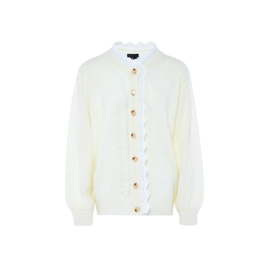 NAEMI NAEMI Gebreid vest wit / wolwit -