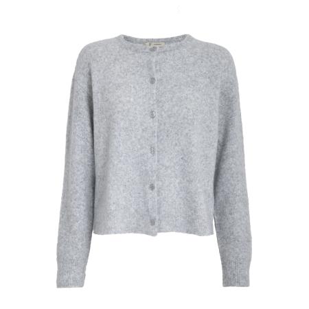 Peppercorn Peppercorn Gebreid vest Kate lichtgrijs