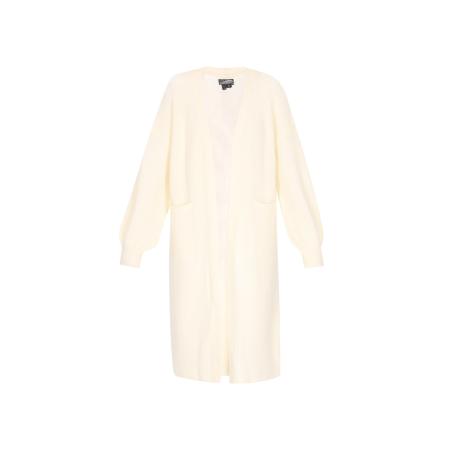 DreiMaster DreiMaster Vintage Gebreid vest wolwit