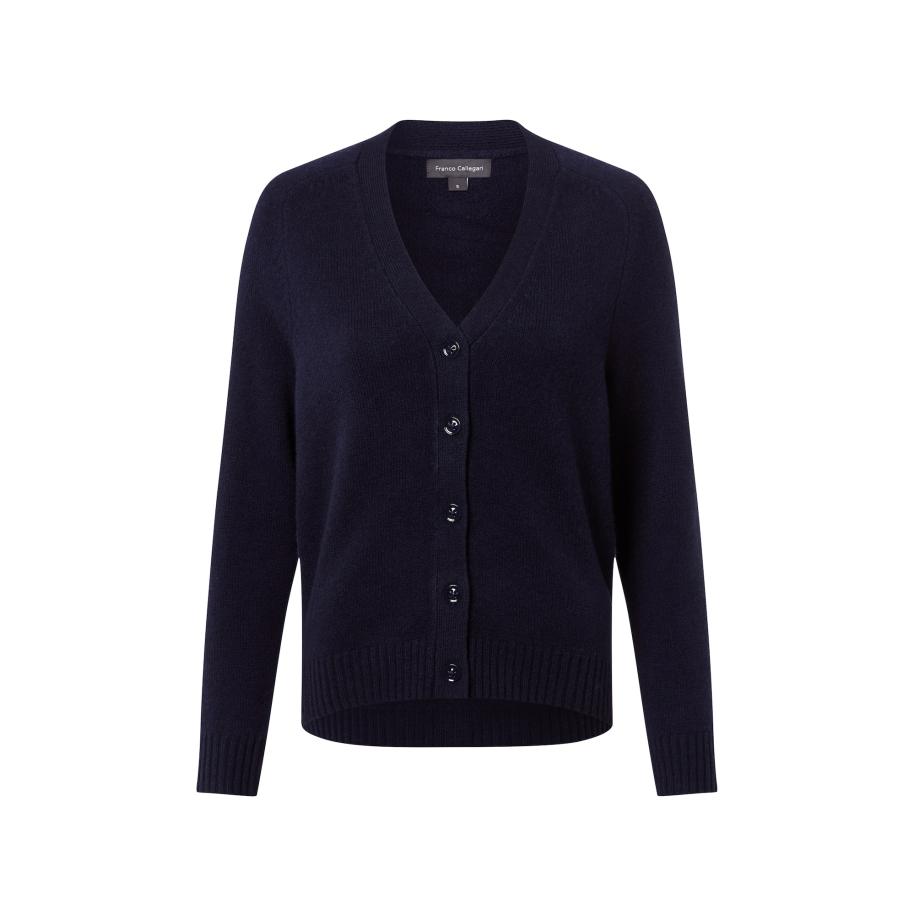 Franco Callegari Franco Callegari Gebreid vest marine -