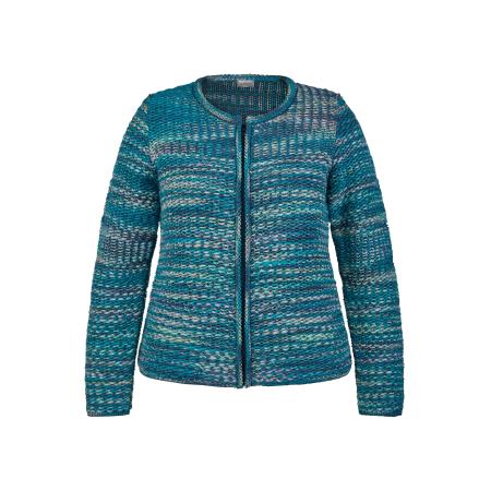 Rabe Rabe Gebreid vest blauw / petrol