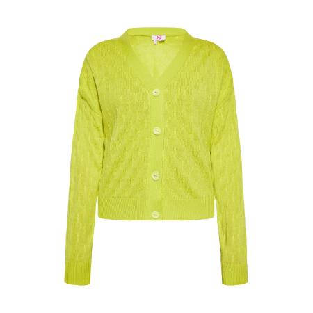 MYMO MYMO Gebreid vest limoen