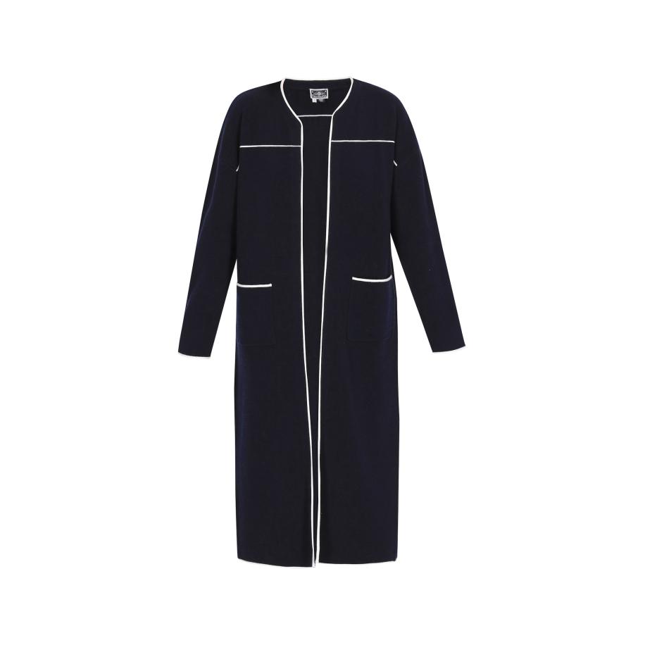 DreiMaster DreiMaster Maritim Gebreid vest navy / wit -