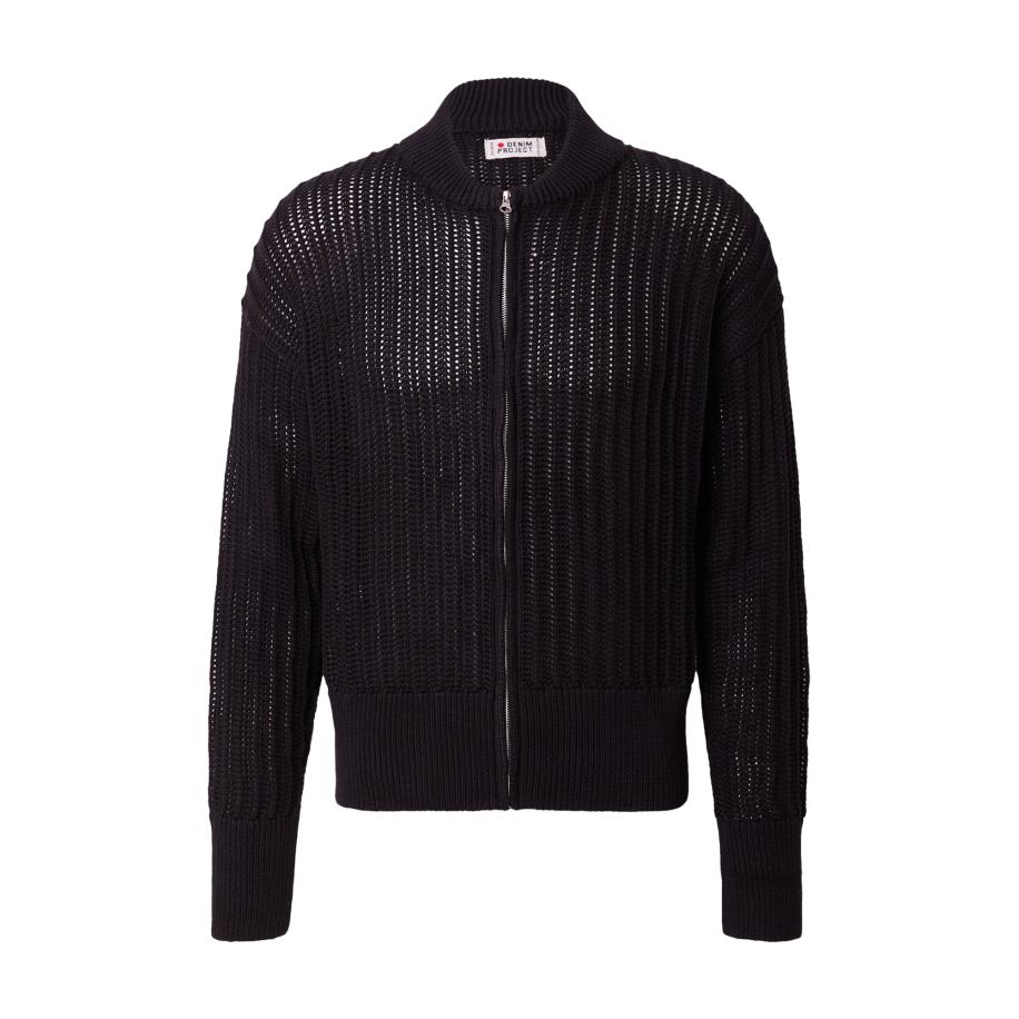 Denim Project Denim Project Gebreid vest zwart -