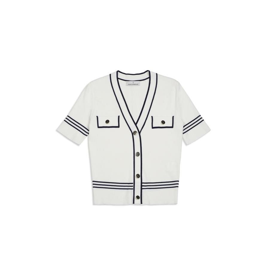 Lola Casademunt Lola Casademunt Gebreid vest zwart / wit -