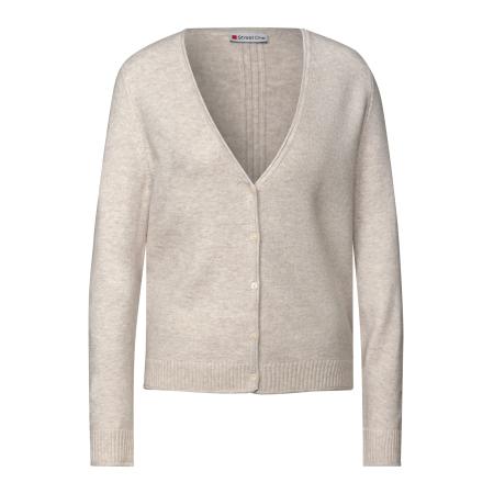 Street One STREET ONE Gebreid vest beige
