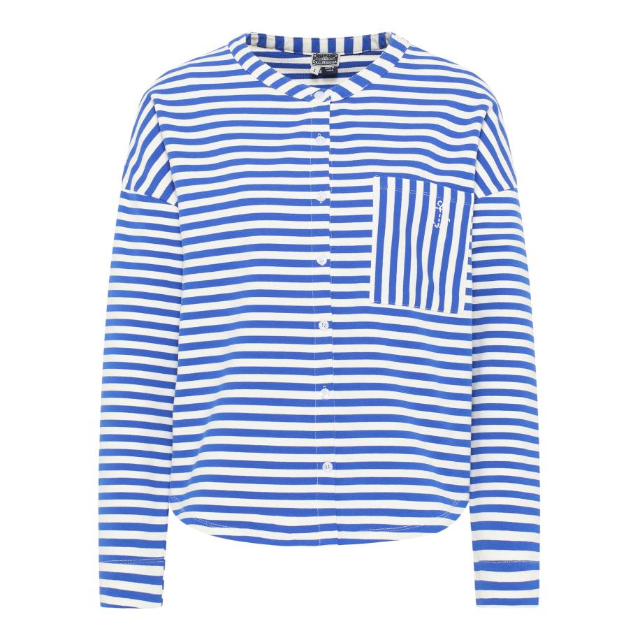 DreiMaster DreiMaster Maritim Sweatvest blauw / wit -