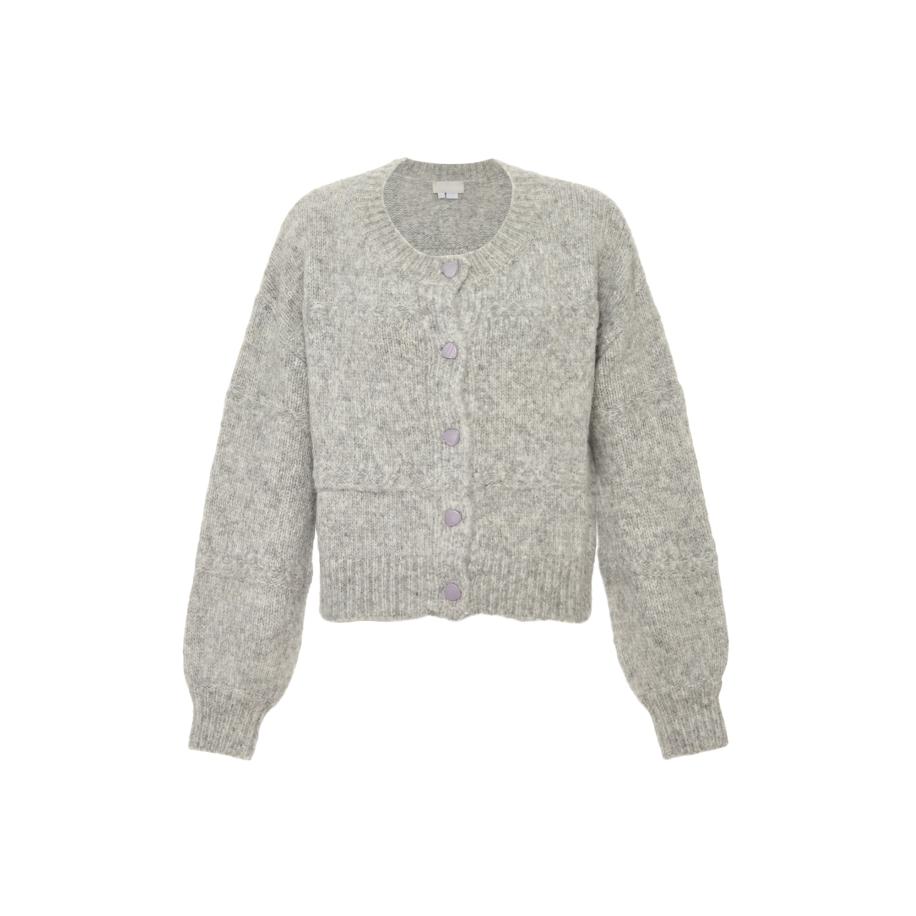 Jalene Jalene Gebreid vest grijs -