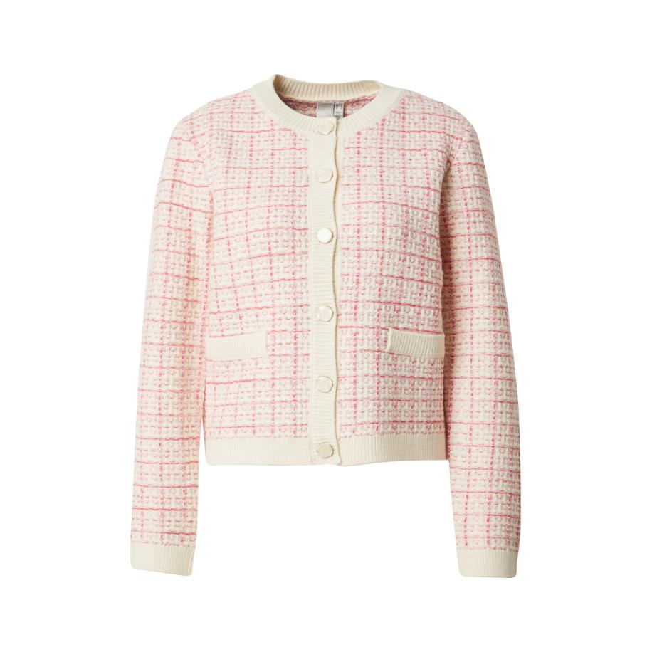 YAS YAS Gebreid vest beige / goud / lichtroze -