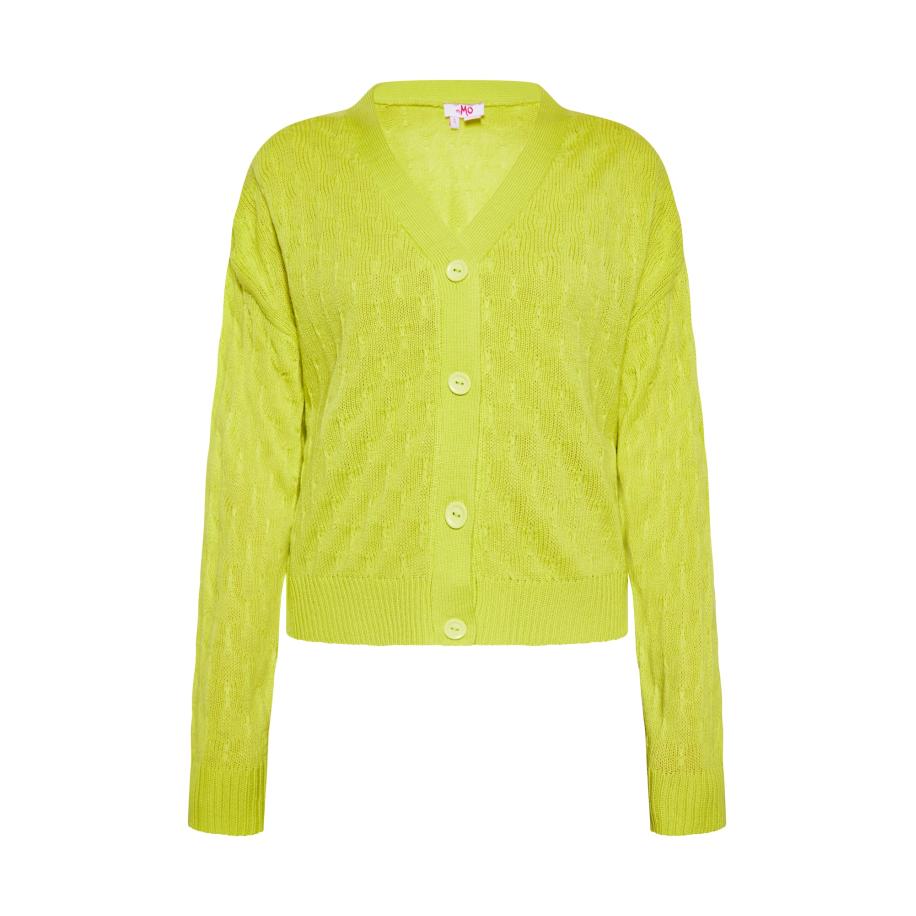 MYMO MYMO Gebreid vest limoen -