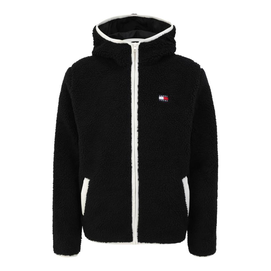 Tommy Jeans Tommy Jeans Fleece jas zwart / wit -