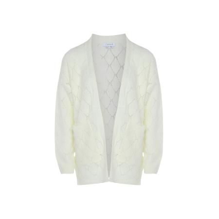 caneva caneva Gebreid vest wolwit