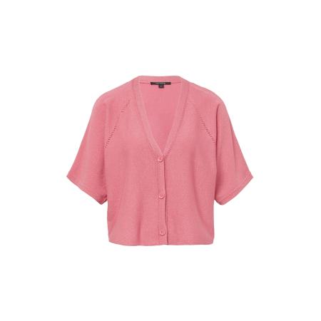 Comma COMMA Gebreid vest pitaja roze