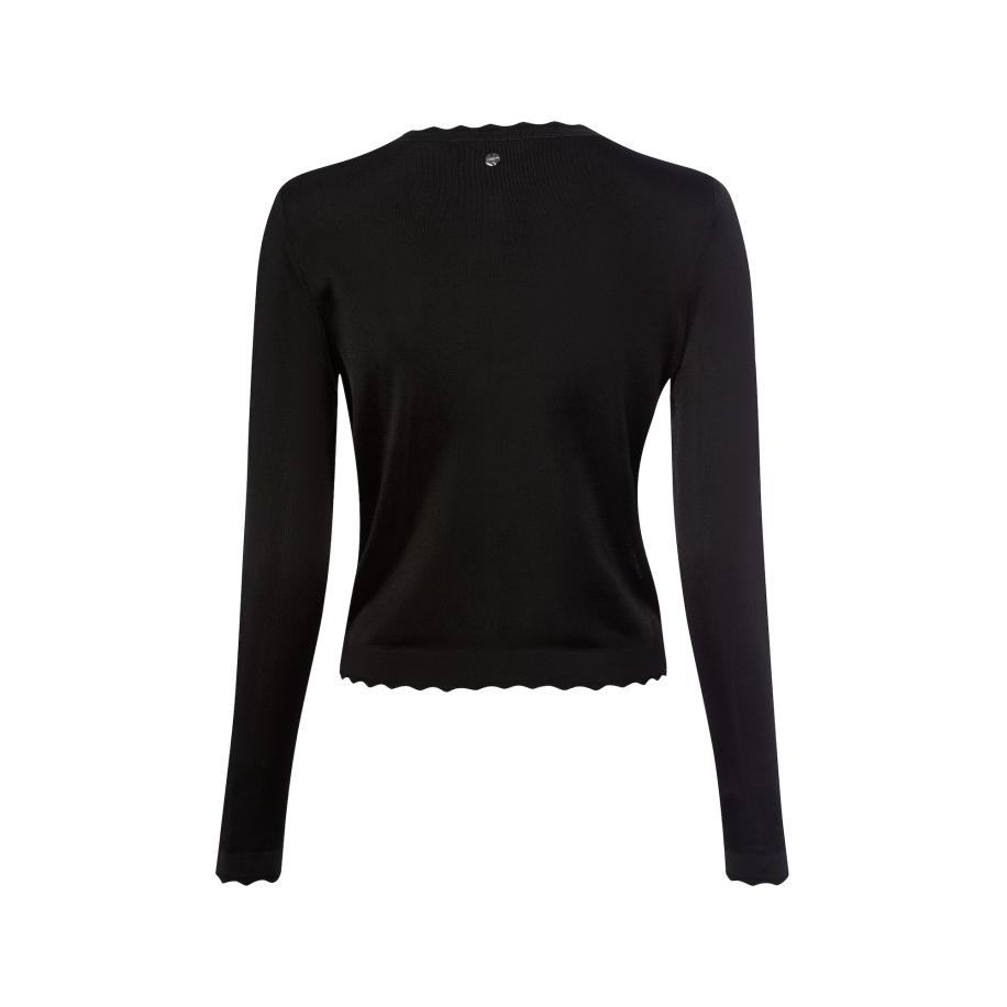 Marc Cain Marc Cain Gebreid vest zwart -