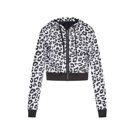 Swirly swirly Sweatvest zwart / wit