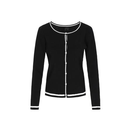 DreiMaster DreiMaster Klassik Gebreid vest zwart / wit